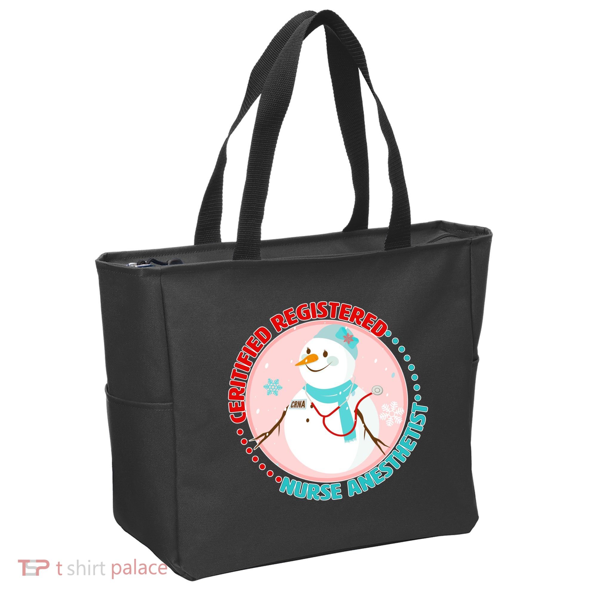 CRNA Snowlady Nurse Anesthetists Tote Bag