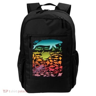 Cool Rainbow Ocean Sea Life Backpack
