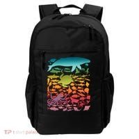 Cool Rainbow Ocean Sea Life Backpack thumb 0