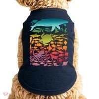 Cool Rainbow Ocean Sea Life Doggie Tank thumb 0