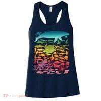 Cool Rainbow Ocean Sea Life Women's Tank Top thumb 0
