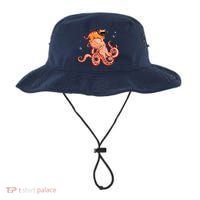 Cat Riding Octopus Funny Bucket Hat thumb 0