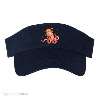 Cat Riding Octopus Funny Visor