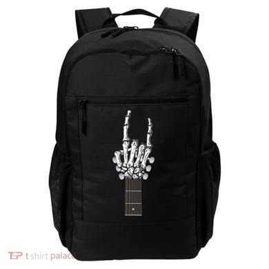 Cool Rock On Skeleton Guitar Backpack