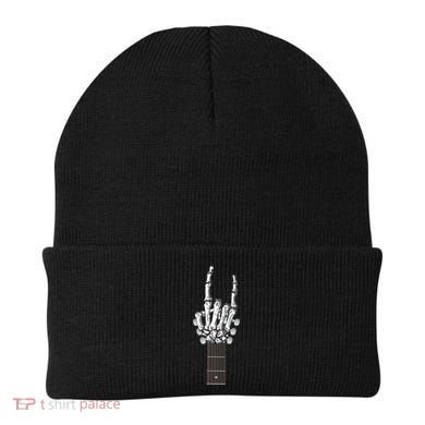 Cool Rock On Skeleton Guitar Beanie