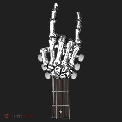 Cool Rock On Skeleton Guitar Tumbler