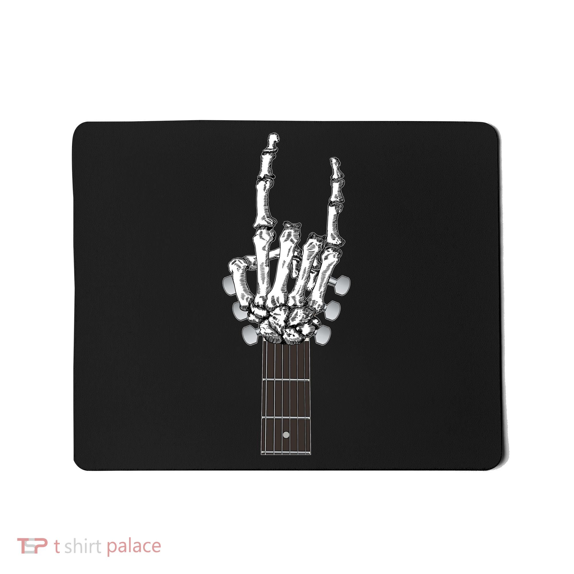Cool Rock On Skeleton Guitar Mousepad