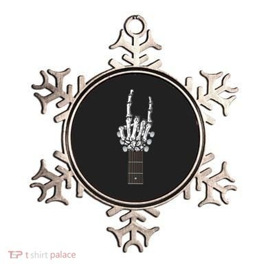 Cool Rock On Skeleton Guitar Ornament