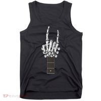 Cool Rock On Skeleton Guitar Tank Top thumb 0