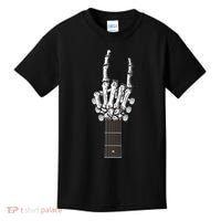 Cool Rock On Skeleton Guitar Kids T-Shirt thumb 0