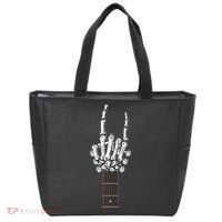 Cool Rock On Skeleton Guitar Tote Bag thumb 0
