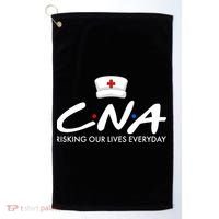 CNA Risking Our Lives Everyday Golf Towel thumb 0