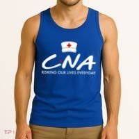 CNA Risking Our Lives Everyday Tank Top thumb 3