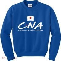CNA Risking Our Lives Everyday Kids Sweatshirt thumb 0