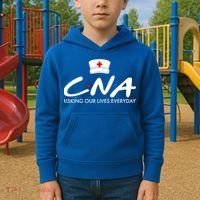 CNA Risking Our Lives Everyday Kids Hoodie thumb 2