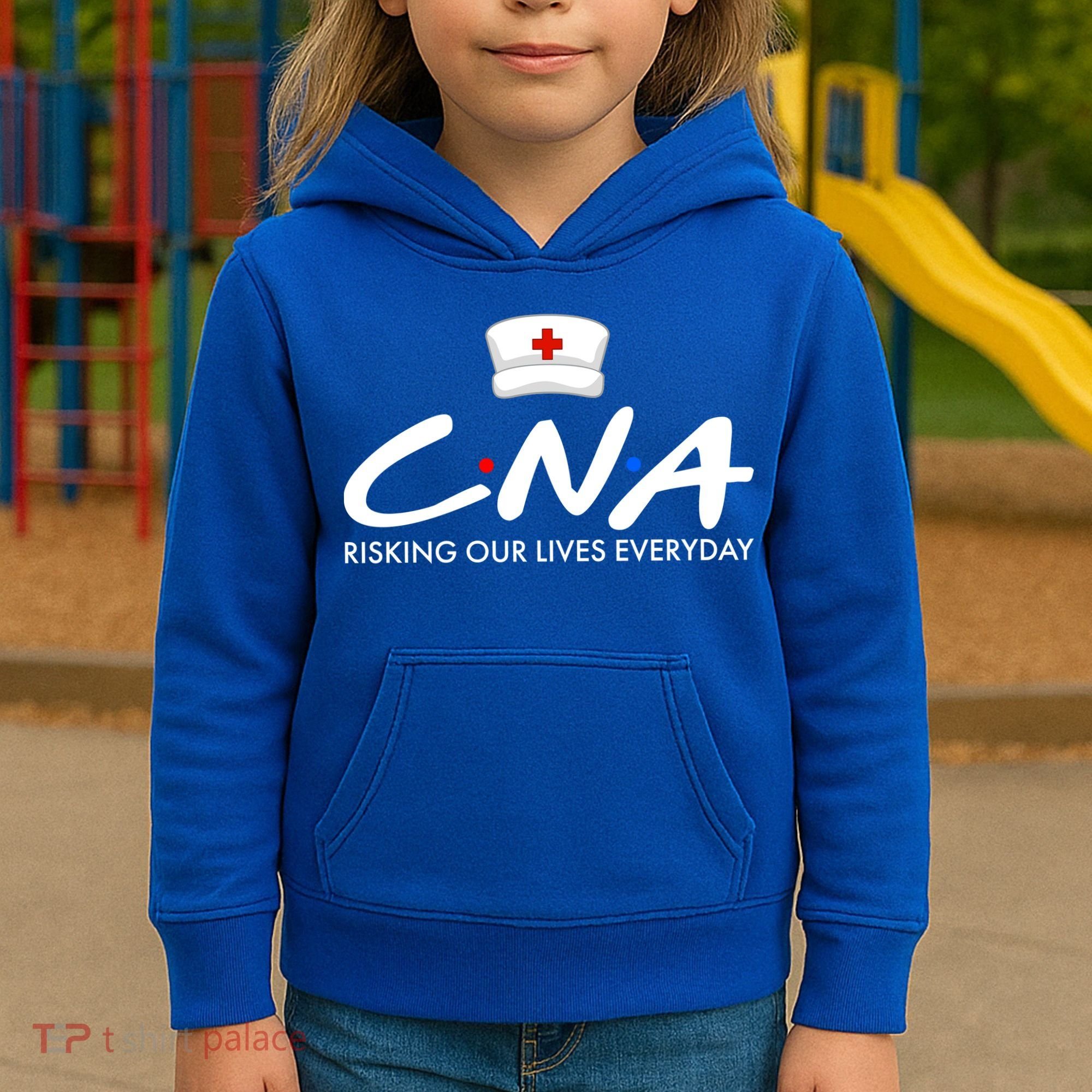 CNA Risking Our Lives Everyday Kids Hoodie