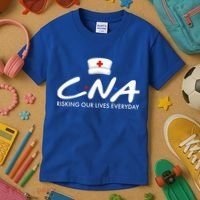 CNA Risking Our Lives Everyday Kids T-Shirt thumb 3