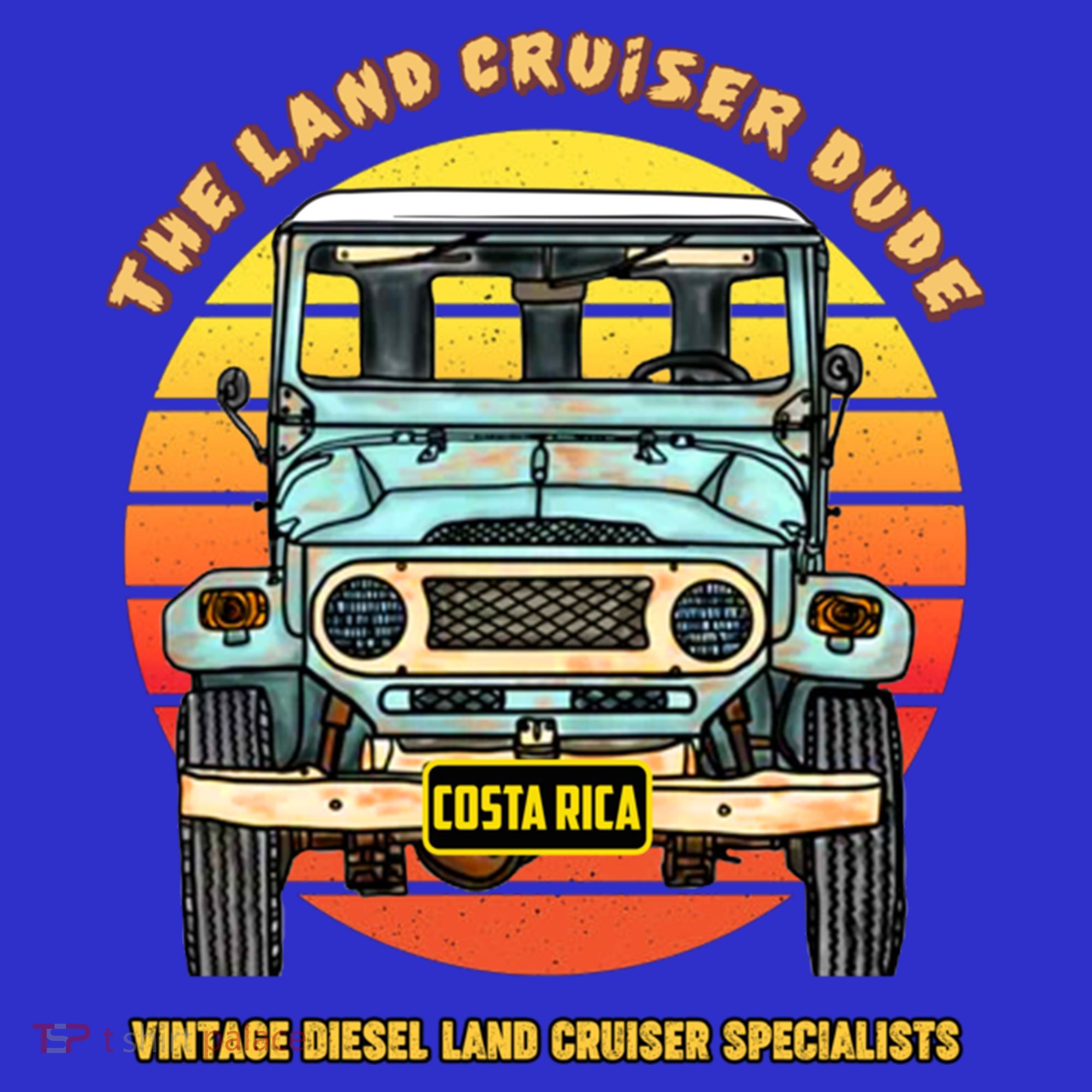 Costa Rica Offgiftroad 4x4 Vintage 4 Wheel Drive Muddy Cruiser Gift T-Shirt