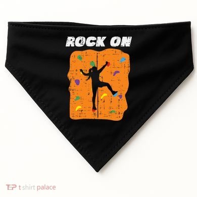 Climbing Rock On Wall Climber Bouldering Women USA-Made Doggie Bandana