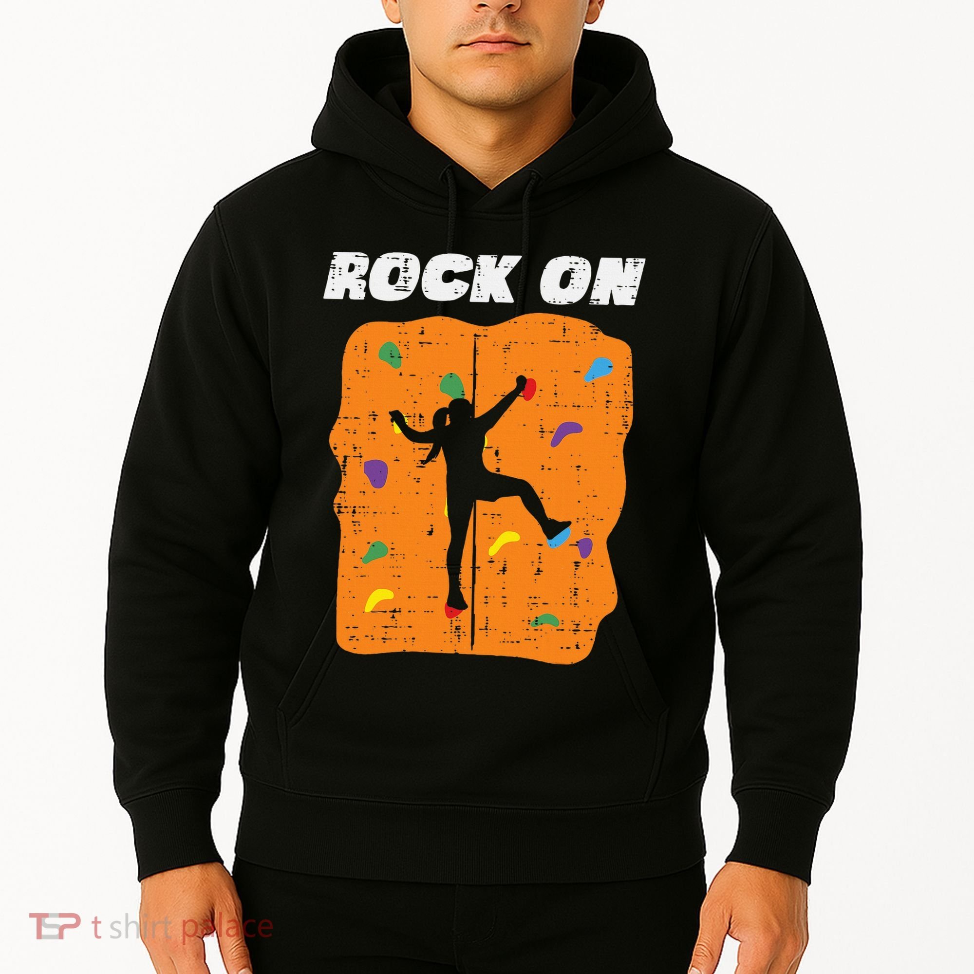 Climbing Rock On Wall Climber Bouldering Women Hoodie