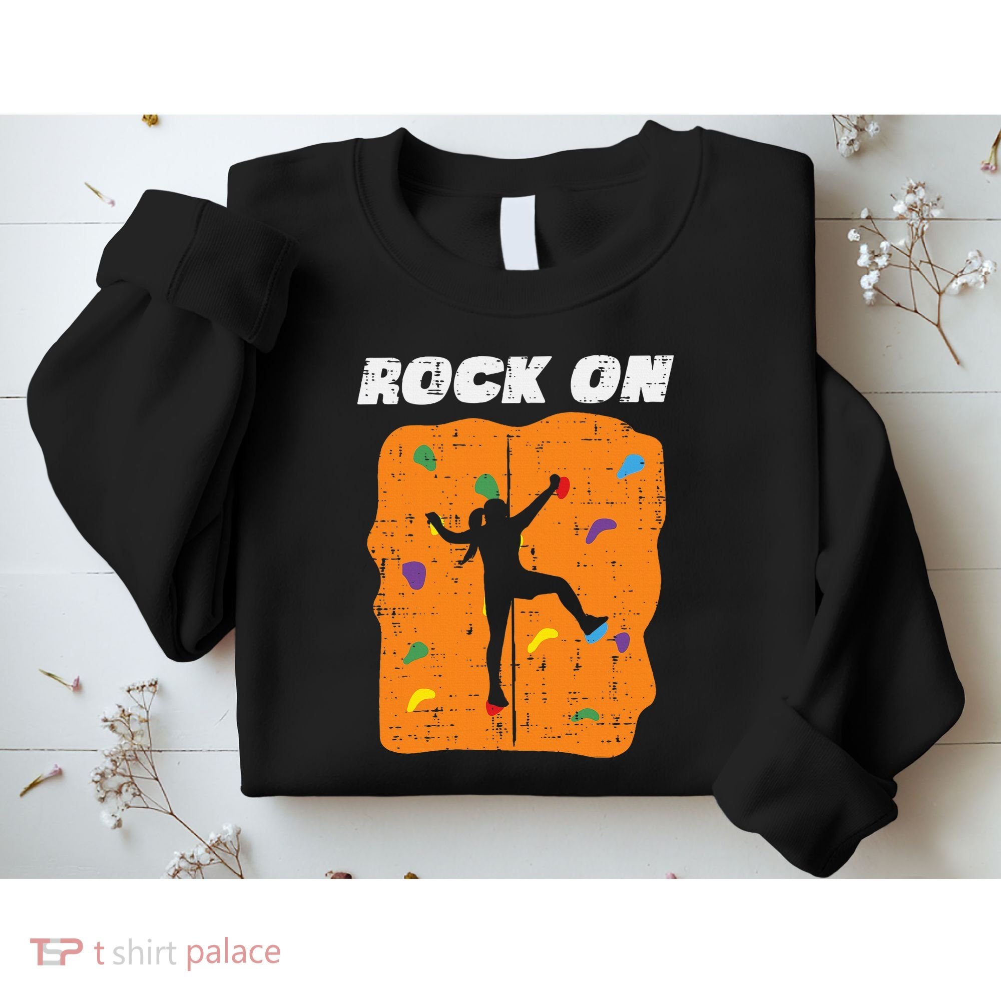 Climbing Rock On Wall Climber Bouldering Women Sweatshirt