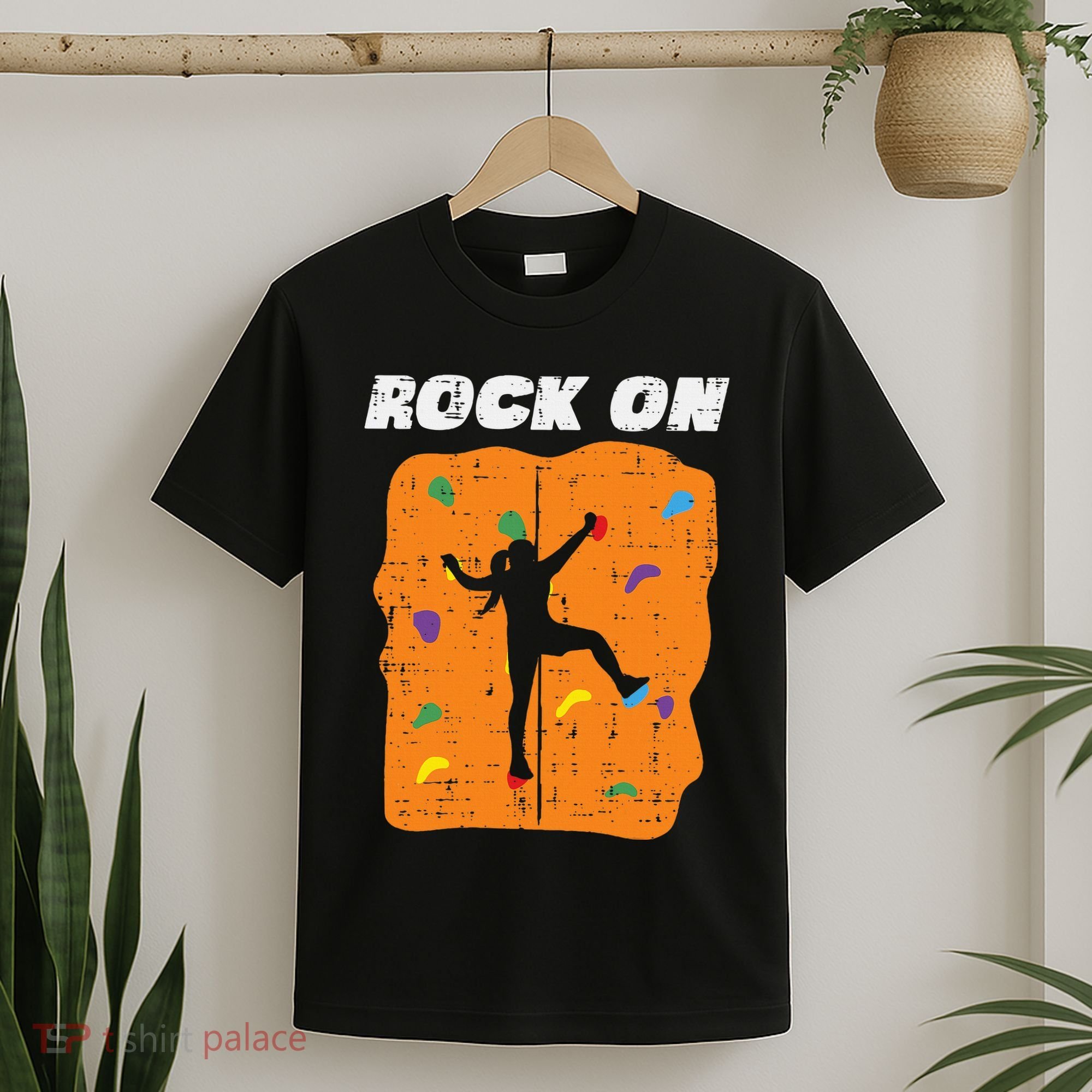 Climbing Rock On Wall Climber Bouldering Women T-Shirt