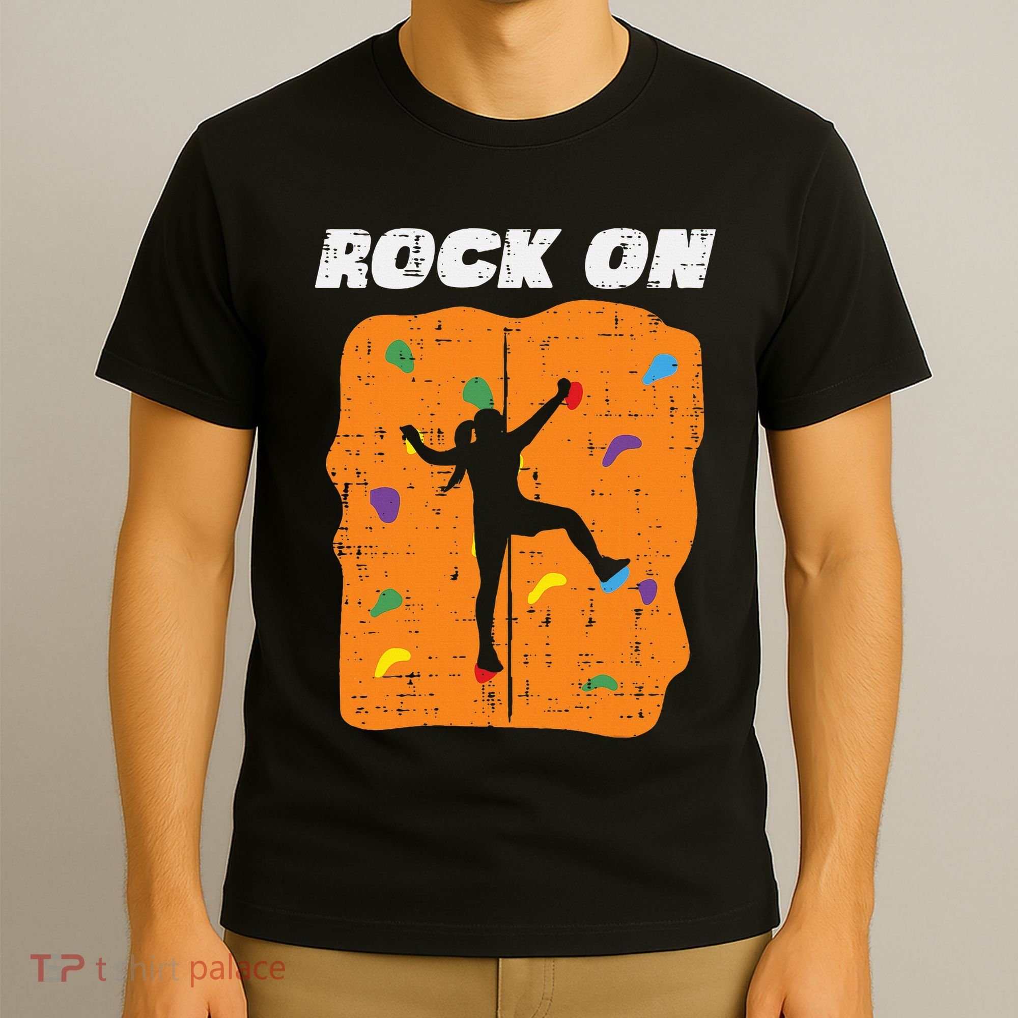 Climbing Rock On Wall Climber Bouldering Women T-Shirt