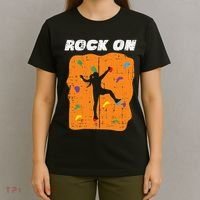Climbing Rock On Wall Climber Bouldering Women T-Shirt thumb 4