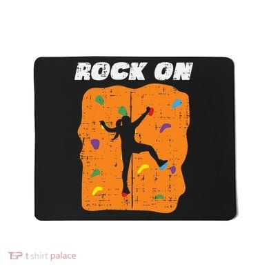 Climbing Rock On Wall Climber Bouldering Women Mousepad