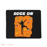 Climbing Rock On Wall Climber Bouldering Women Mousepad thumb 0