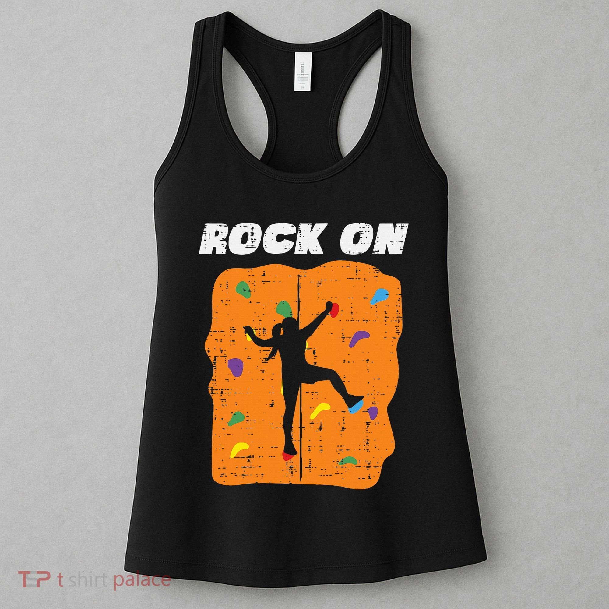 Climbing Rock On Wall Climber Bouldering Women Women's Tank Top
