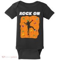 Climbing Rock On Wall Climber Bouldering Women Baby Bodysuit thumb 0