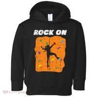 Climbing Rock On Wall Climber Bouldering Women Toddler Hoodie thumb 0