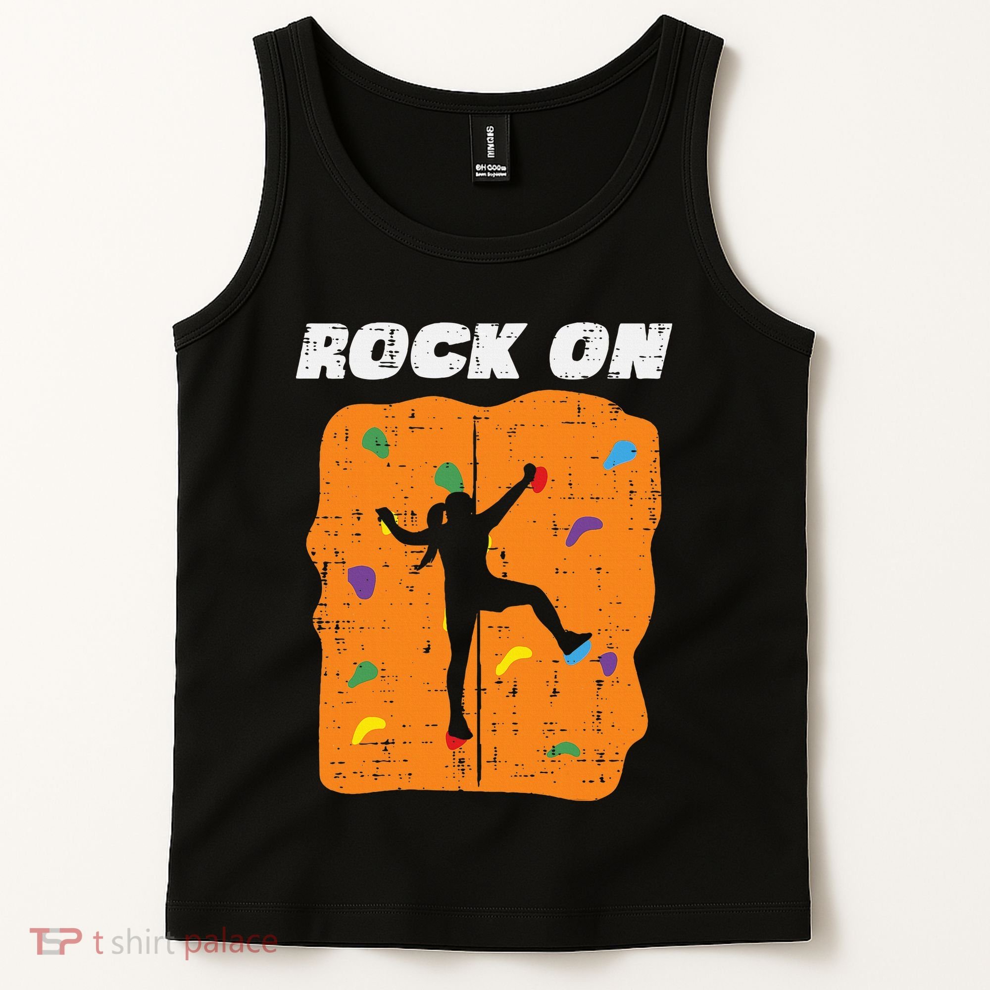 Climbing Rock On Wall Climber Bouldering Women Tank Top