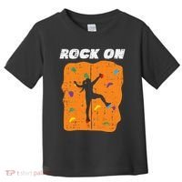 Climbing Rock On Wall Climber Bouldering Women Toddler T-Shirt thumb 0
