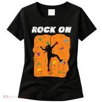 Climbing Rock On Wall Climber Bouldering Women Women's T-Shirt thumb 0