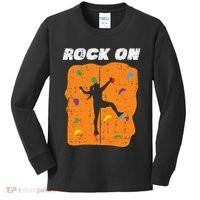 Climbing Rock On Wall Climber Bouldering Women Kids Long Sleeve Shirt thumb 0