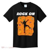 Climbing Rock On Wall Climber Bouldering Women Kids T-Shirt thumb 0