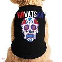 Croatia Hrvatska Soccer Skull Doggie Tank thumb 0