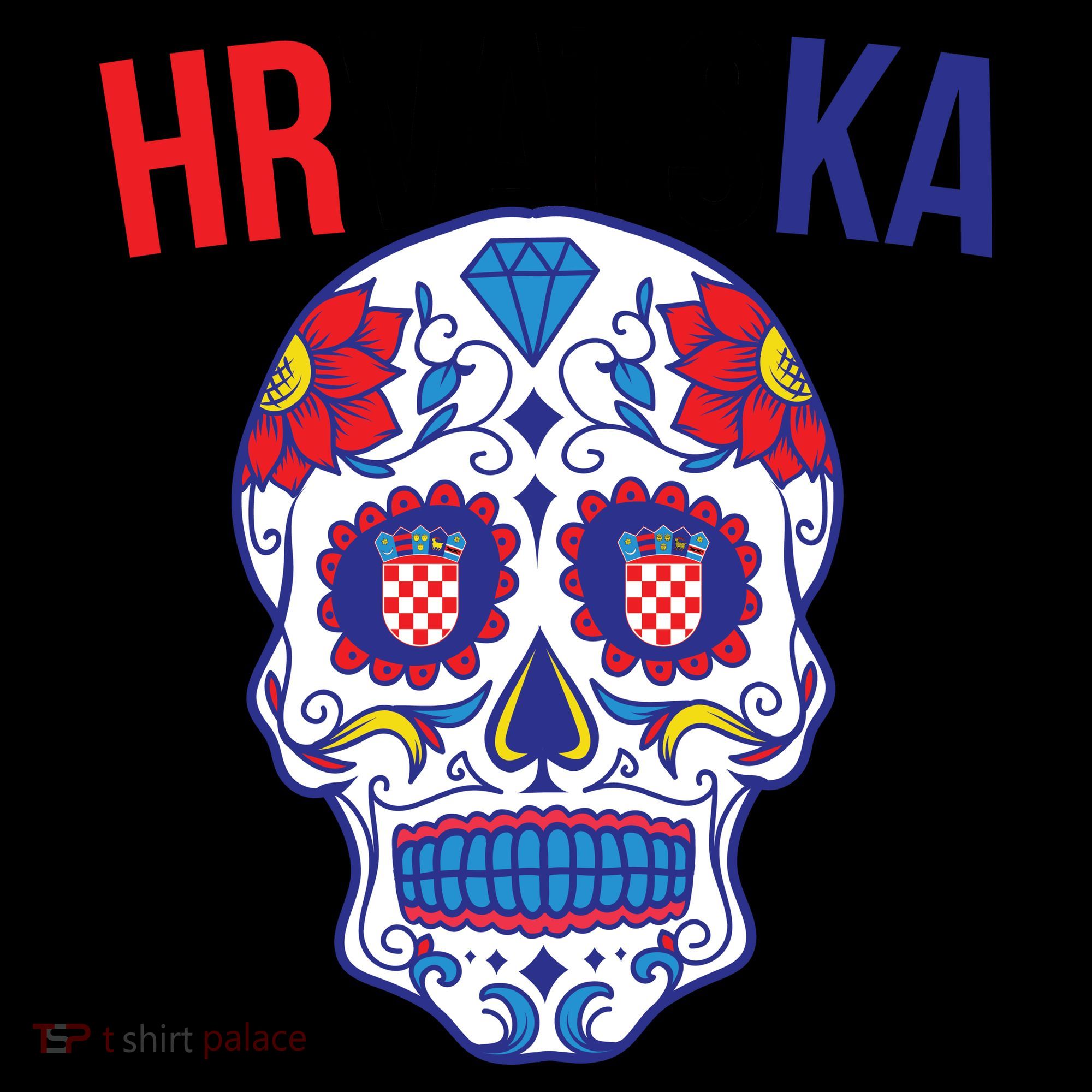 Croatia Hrvatska Soccer Skull Coffee Mug