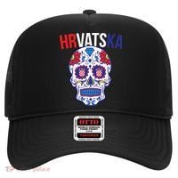 Croatia Hrvatska Soccer Skull Hat thumb 0