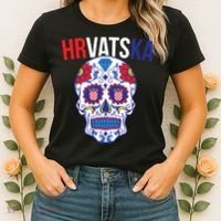 Croatia Hrvatska Soccer Skull Women's T-Shirt thumb 2