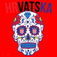 Croatia Hrvatska Soccer Skull Santa Hat thumb 1