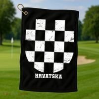 Croatia HRVATSKA Team Jersey Golf Towel thumb 1