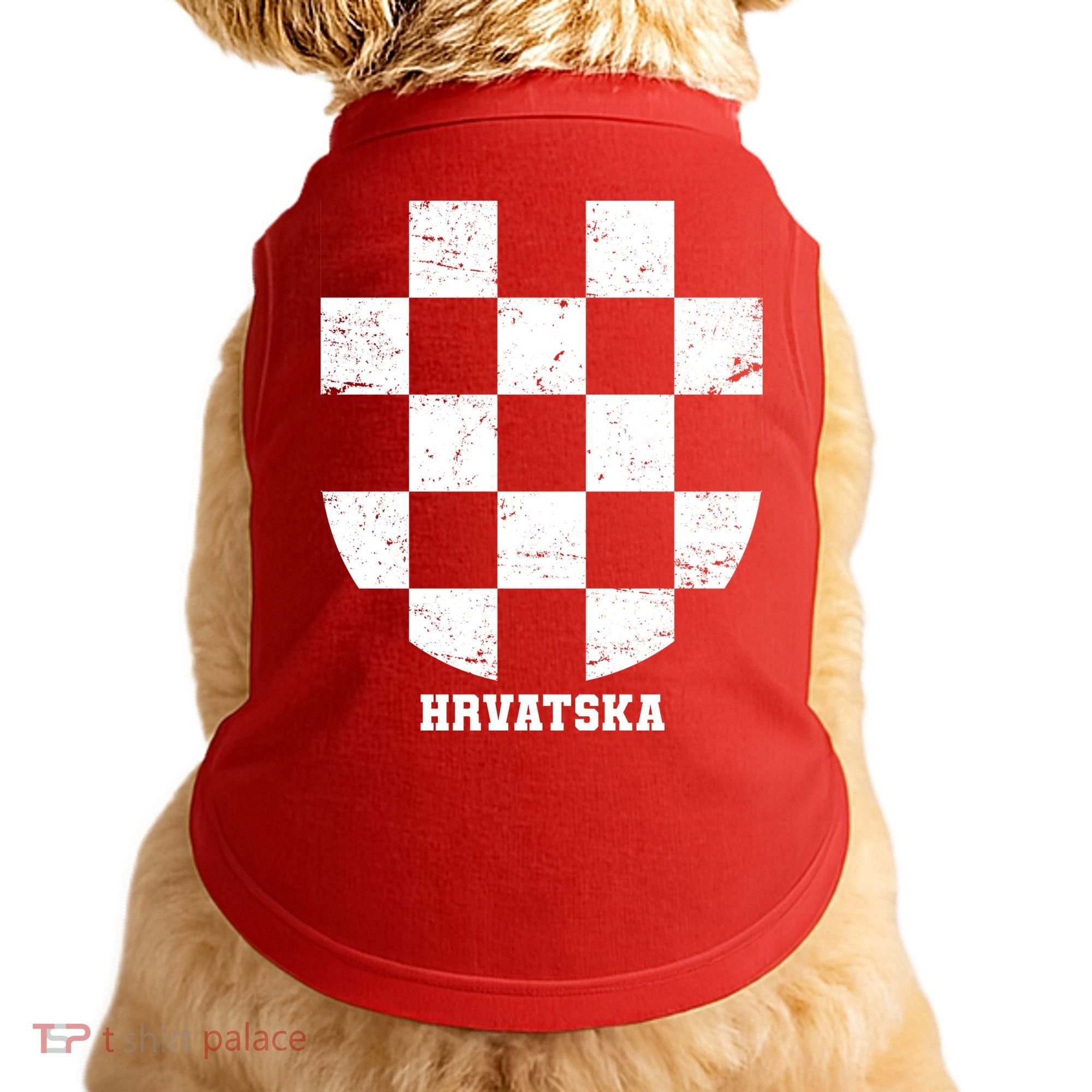 Croatia HRVATSKA Team Jersey Doggie Tank