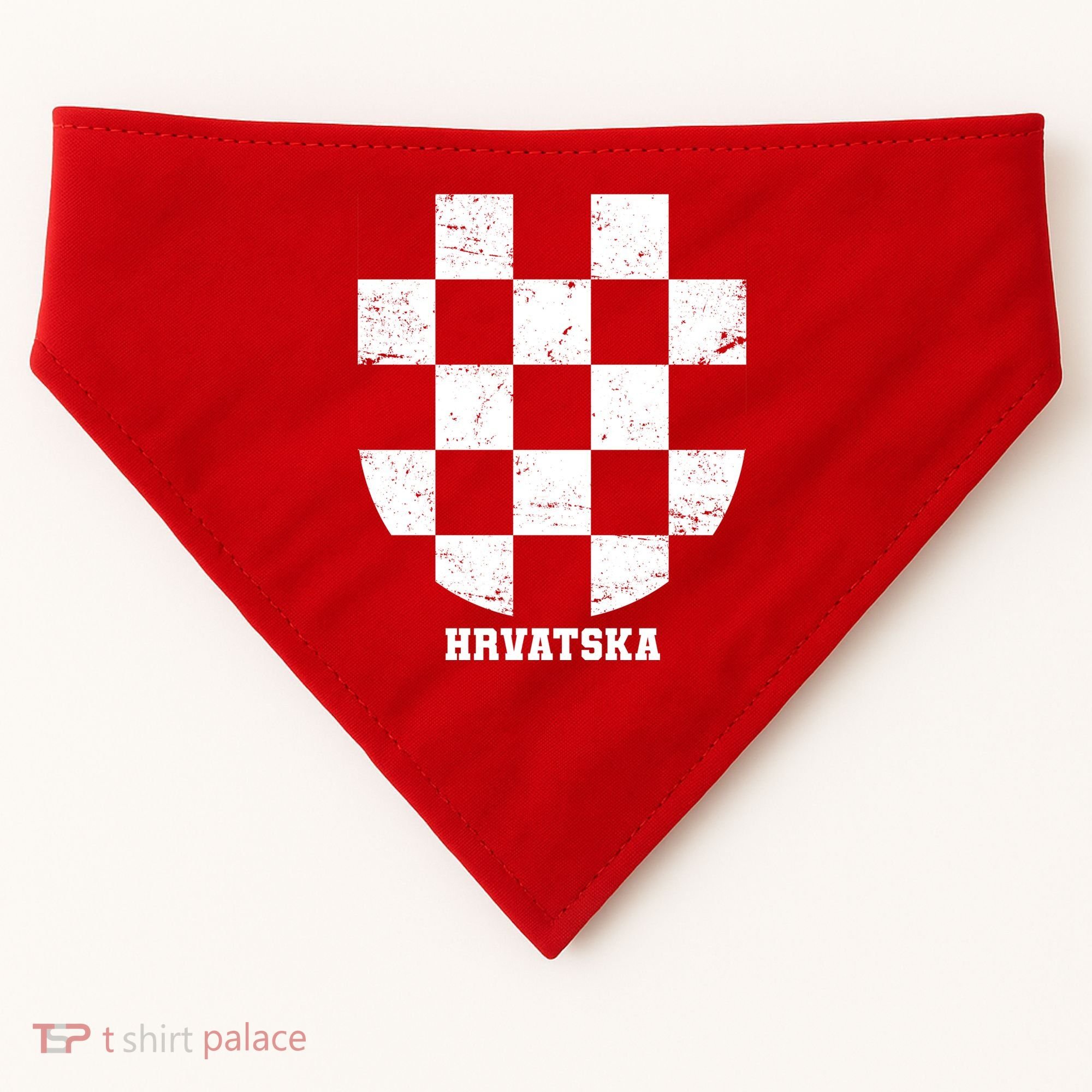 Croatia HRVATSKA Team Jersey USA-Made Doggie Bandana