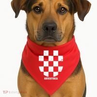 Croatia HRVATSKA Team Jersey USA-Made Doggie Bandana thumb 1