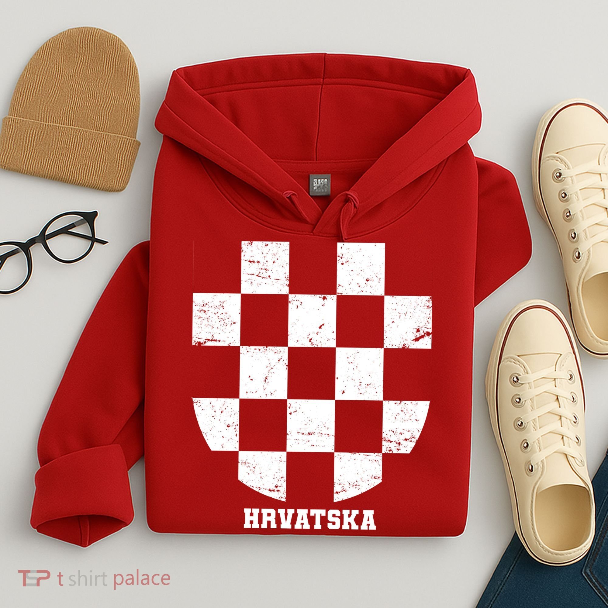 Croatia HRVATSKA Team Jersey Hoodie