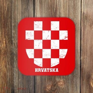 Croatia HRVATSKA Team Jersey Coaster