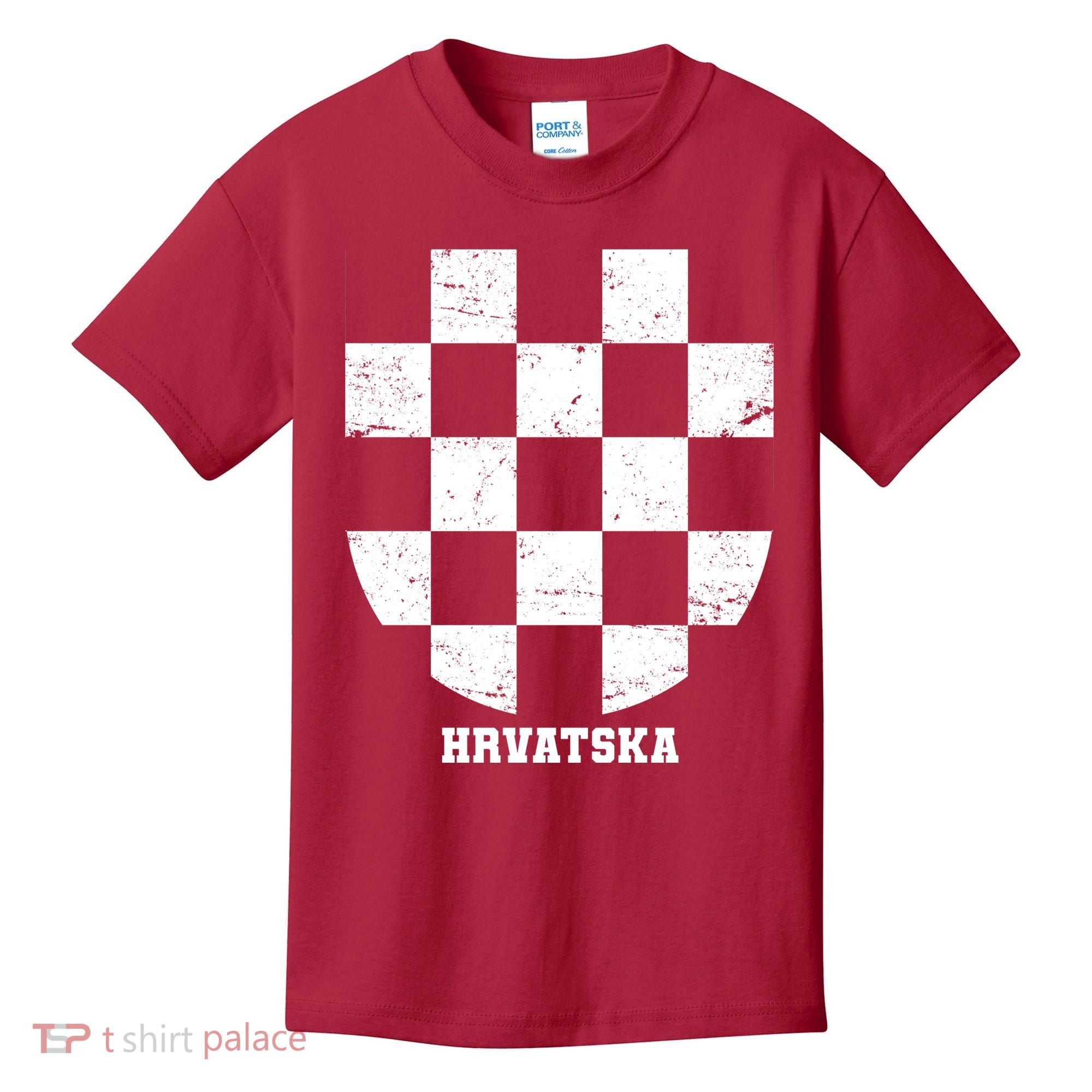 Croatia HRVATSKA Team Jersey Kids T-Shirt